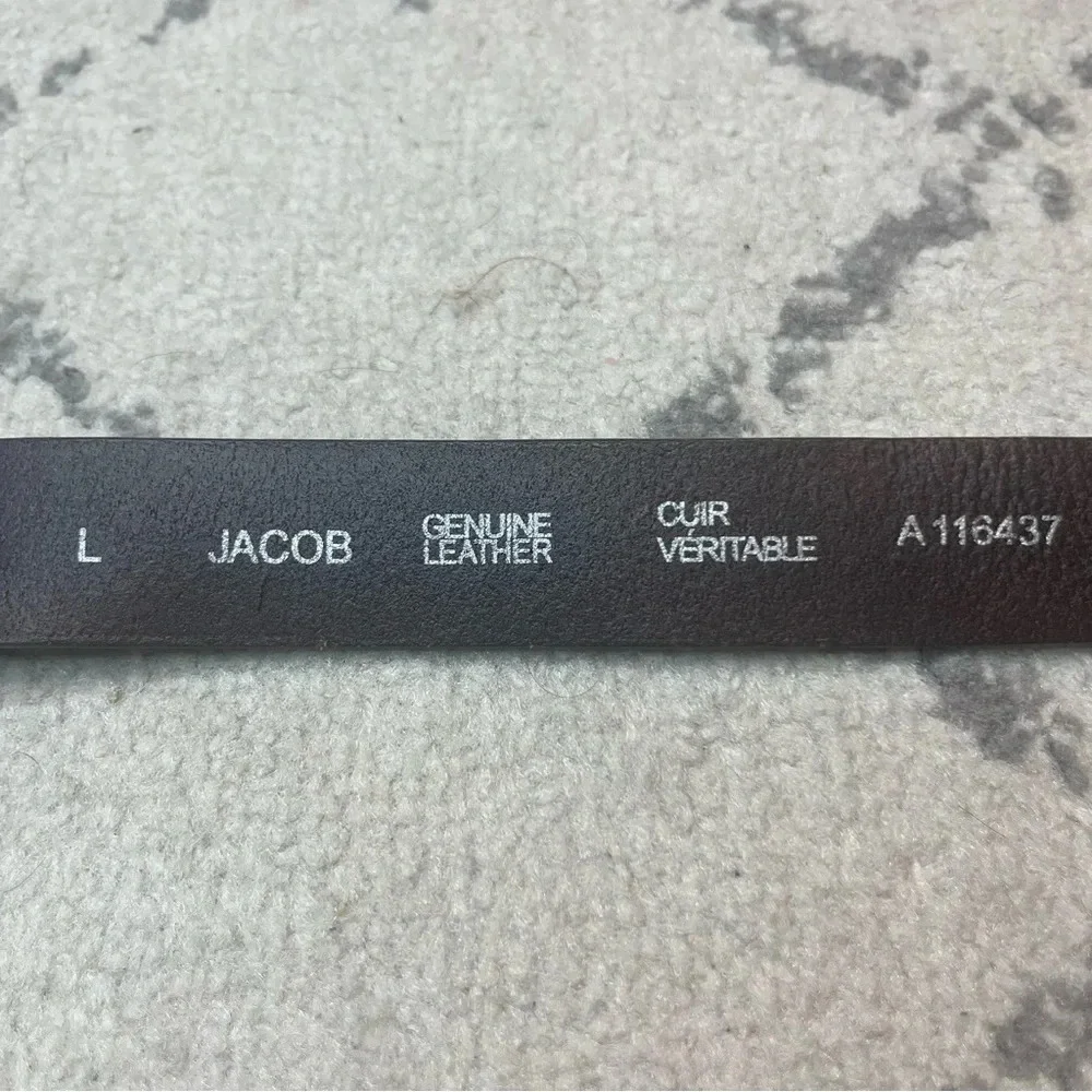 JACOB XL Boho Genuine Leather Warm Brown Copper Hardware Quality Belt